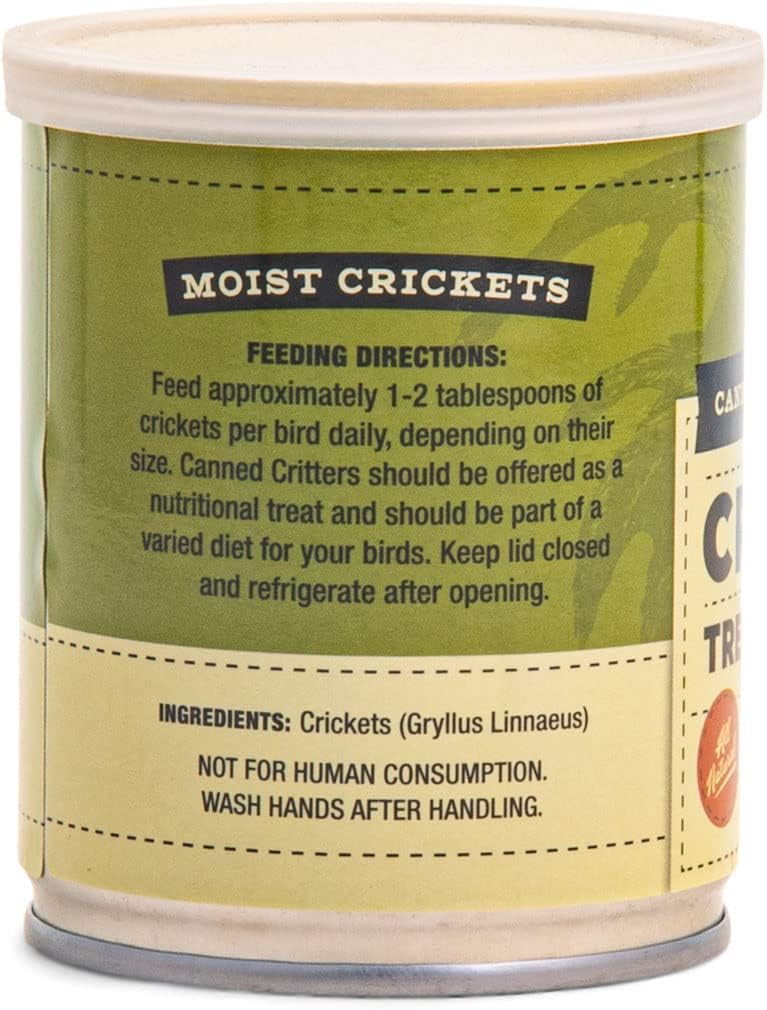 Flukers Culinary Coop Canned Crickets Chicken Treat, All-Natural and Packed with Protein, 2.75oz