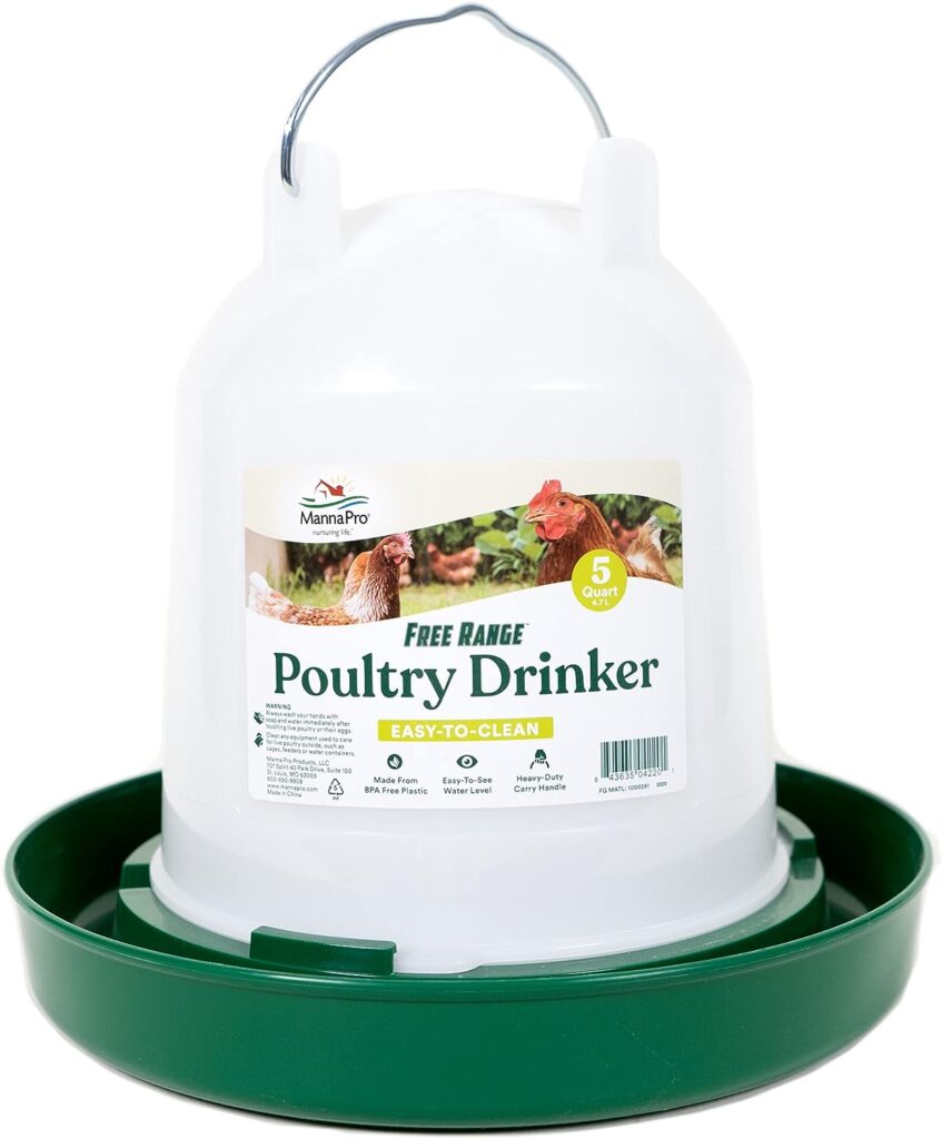 Harris Farms Plastic Poultry Drinker, 5 Quart