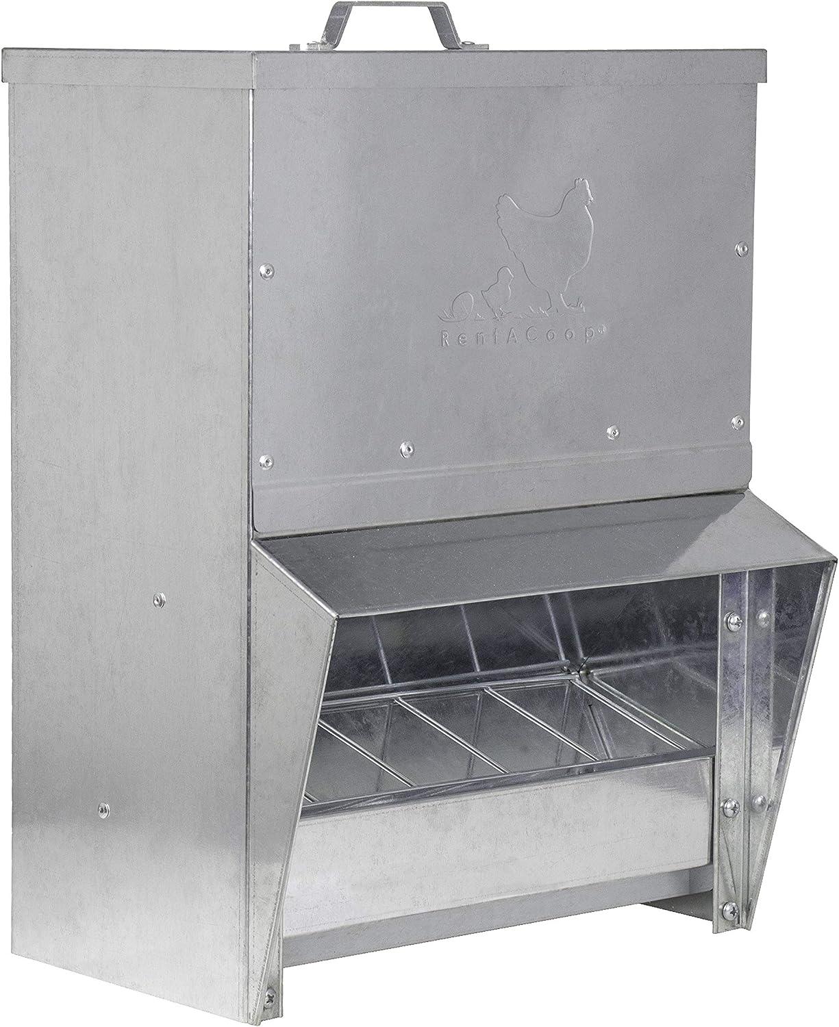 RentACoop Galvanized Chicken Trough Feeder Review – Spoiled Chickens